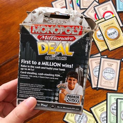 monopoly millionaire deal card game.